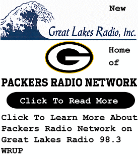 98.3 WRUP = Home of Packers Radio Network - Coming This Football Season 98.3 WRUP = Home of Packers Radio Network